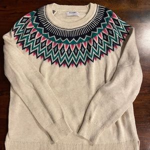 old navy fair isle sweater